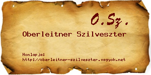 Oberleitner Szilveszter névjegykártya